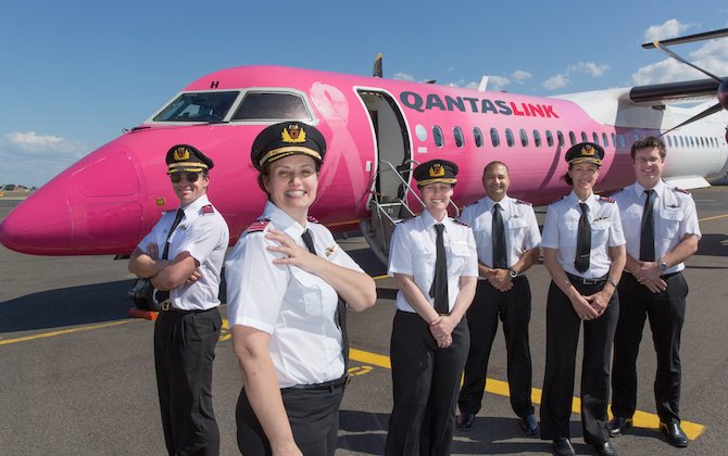 Qantas to &ldquo;FlyPink&rdquo; in October to raise awareness about breast cancer research