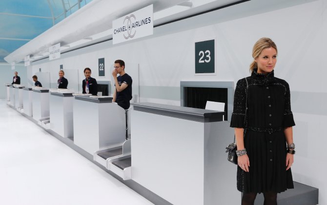 Lagerfeld invites you to travel on "Chanel Airlines"