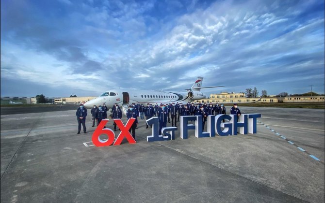 Falcon 6X Completes Maiden Flight