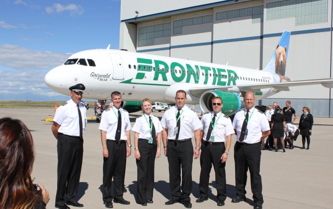 Frontier Flight Attendants Protest Cuts to Sick-Leave Policy