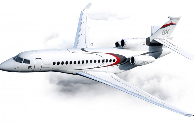 First two Falcon 8X aircraft start cabin completion