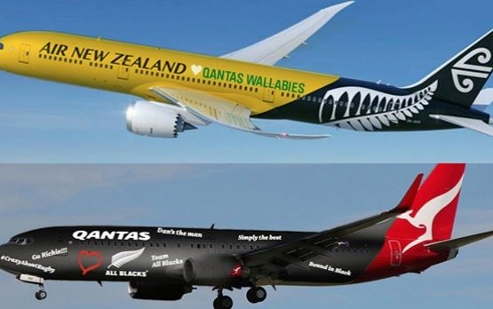 Australia and New Zealand Do Battle in the Air Ahead of Rugby World Cup Final