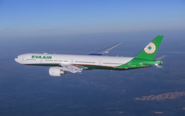 EVA Air shows off new livery on 777