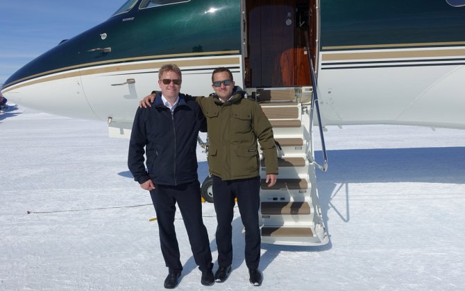Jetflite in Antarctica! First Falcon 7X landing on the sixth continent.