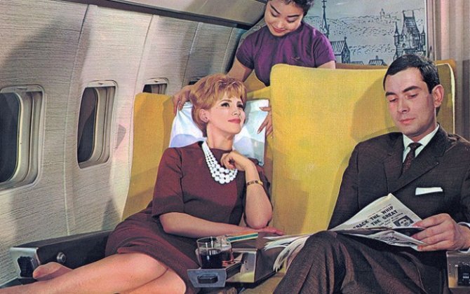 'Mad Men' meets 'Airplane!': Vintage photos show aviation's golden age
