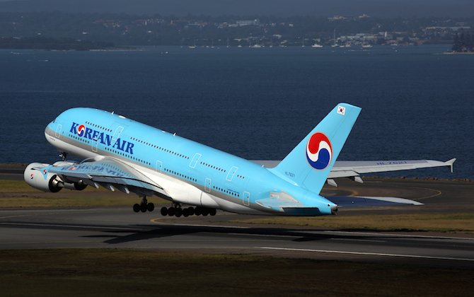 Korean Air begins A380 flights to Sydney