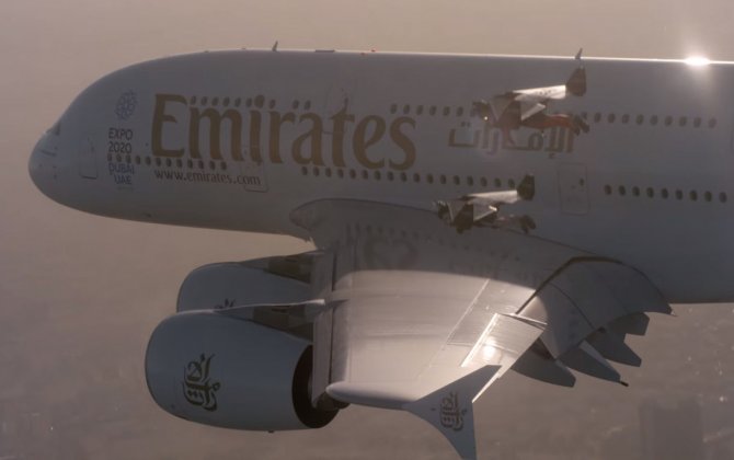 Aviation history - Emirates A380 and Jetman Dubai Formation Flight