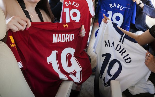 A boom of private jet bookings ahead of all-English European football finals