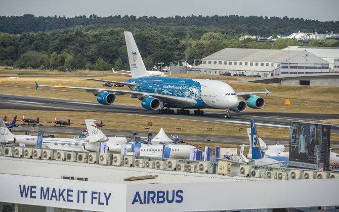 A &lsquo;supersized&rsquo; Airbus performance on the Farnborough Airshow&rsquo;s Day 4