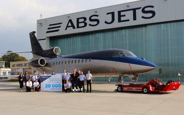 ABS Jets ground handling turns 10th anniversary and 20 000 flights handled in Prague