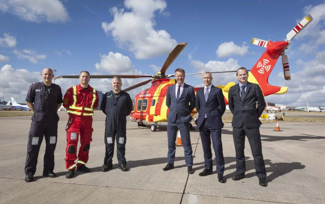Air Ambulance receives boost from London Luton Airport and Harrods Aviation