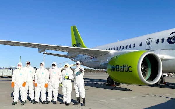 airBaltic Carries Next One Million Face Masks to Latvia