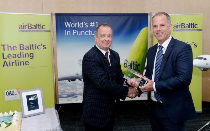 airBaltic Receives the World's Most Punctual Airline Award