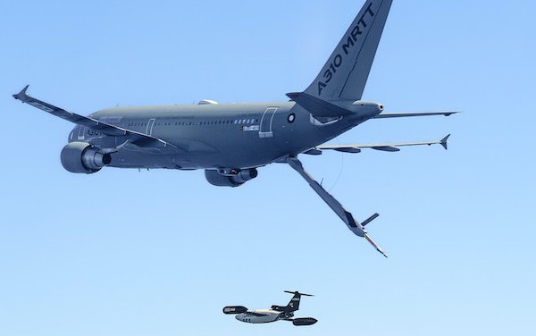 Airbus achieves in-flight autonomous guidance and control of a drone from a tanker aircraft