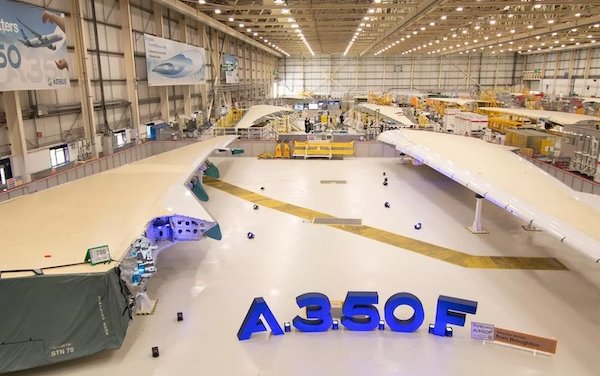 Airbus completes first A350F wingset in Broughton