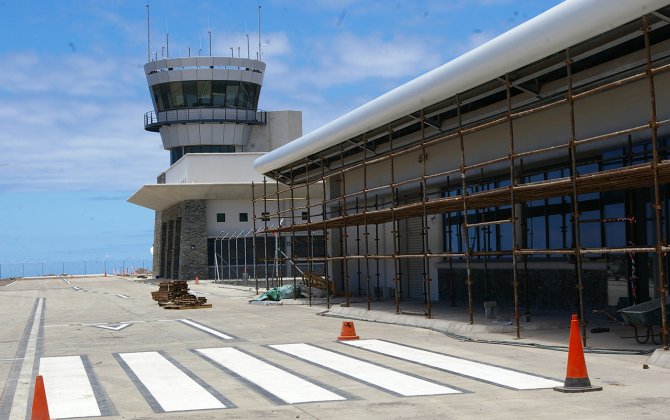 Aircraft lands at St Helena Airport prior to audit