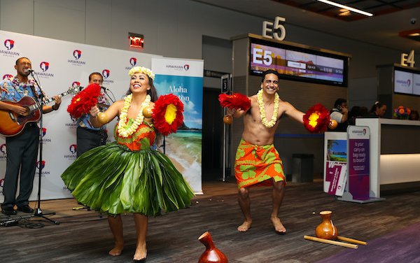 Aloha came to Boston with Hawaiian Airlines