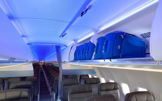American Airlines A321neo service with new cabin
