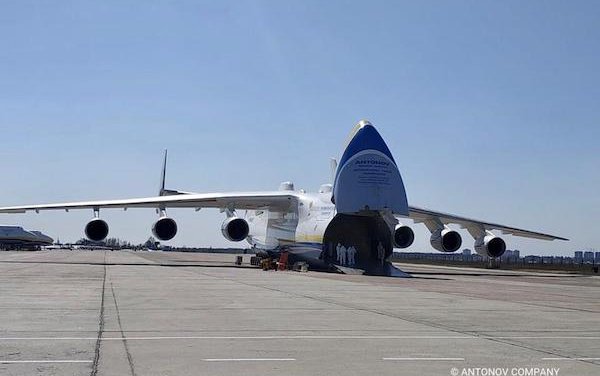 AN-225 Mriya delivered medical equipment to Ukraine 