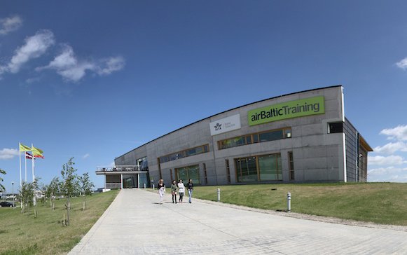 An Airbus A220 Full-Flight Simulator from CAE for airBaltic Training