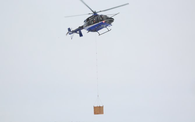 Ansat Helicopter can lift up to 1,000 Kg on an External Sling