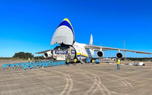 Antonov Airlines transports Turkish communication satellite to be launched by SpaceX 