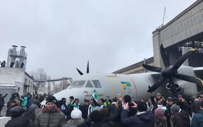 Antonov New Aircraft An&minus;132D Takes Its Maiden Flight