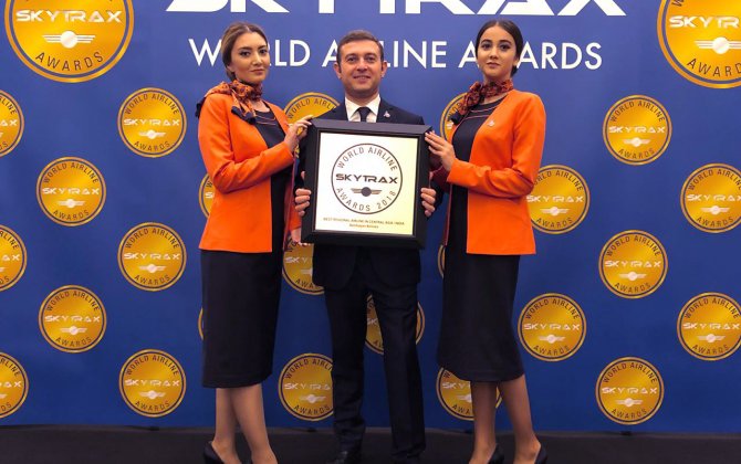 "Azerbaijan Airlines" was once again awarded the prestigious Skytrax Award