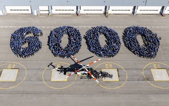 Bell celebrates its 6,000th commercial aircraft built at Bell Textron Canada Centre