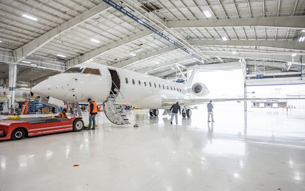Bombardier Defense celebrated the arrival of a Global 6000 for HENSOLDT-led PEGASUS program 