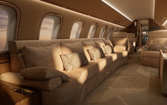 Bombardier & Elie Saab collaboration introduces the Haute Couture of aviation with Global 8000 cabin design