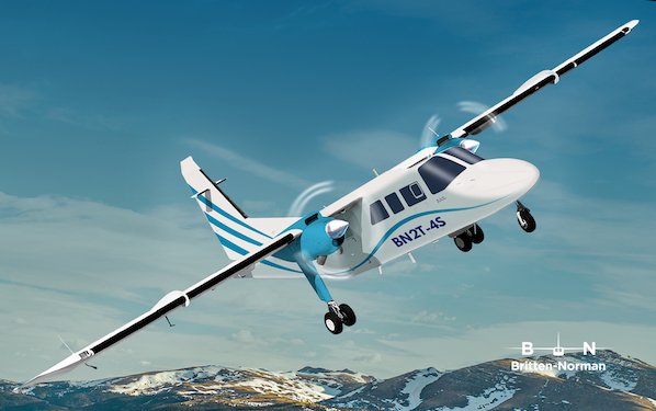 Britten-Norman Islander BN2T-4S type approved by FAA 