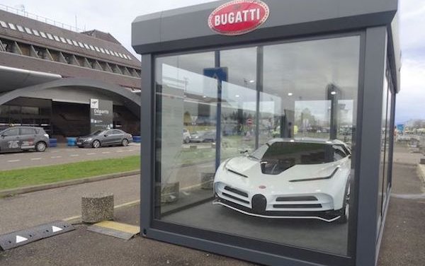 BUGATTI on the forecourt of Strasbourg Airport