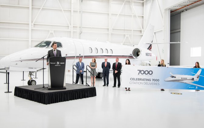 Cessna Delivers Milestone 7,000Th Citation as NetJets&rsquo; First Citation Latitude