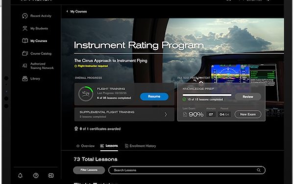 Cirrus introduces new instrument rating program