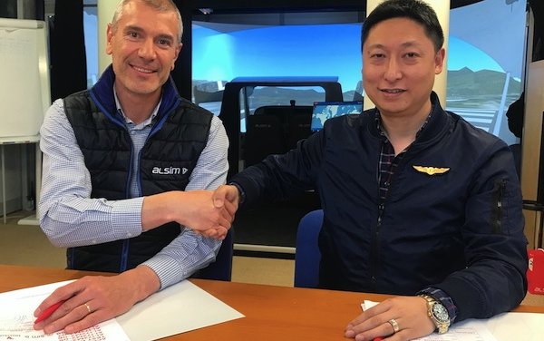 Civil Aviation Flight University of China visited ALSIM factory