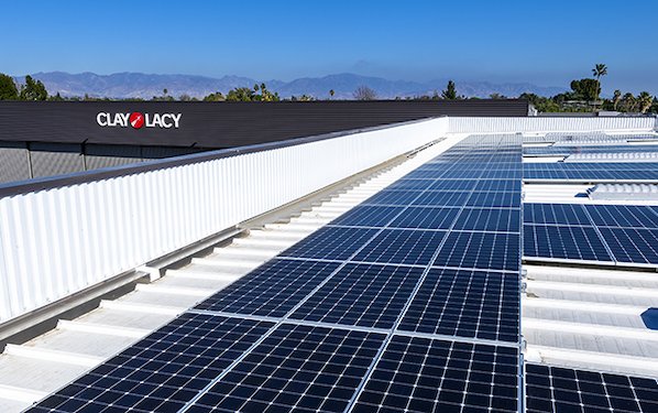 Clay Lacy moves toward Net-Zero Carbon Footprint with solar panels at Van Nuys Airport Headquarters