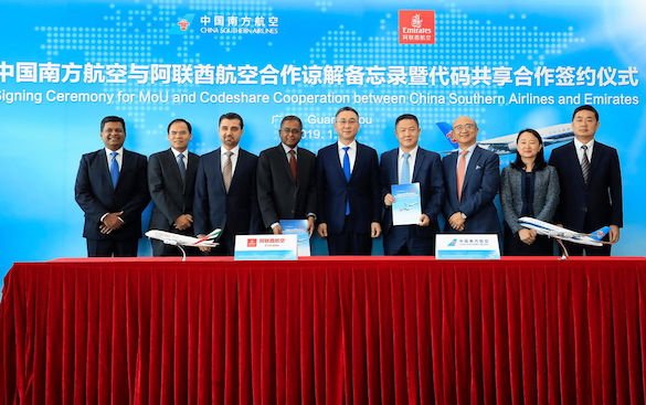 Codeshare Partnership between Emirates and China Southern Airlines