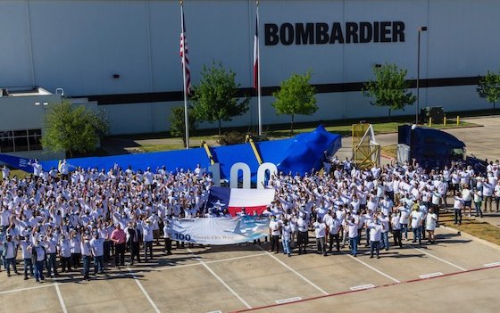 Completion of 100th Global 7500 business jet wing manufactured in Texas