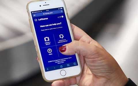 Contactless, mobile way to report and track delayed baggage - SITA & Lufthansa Group 