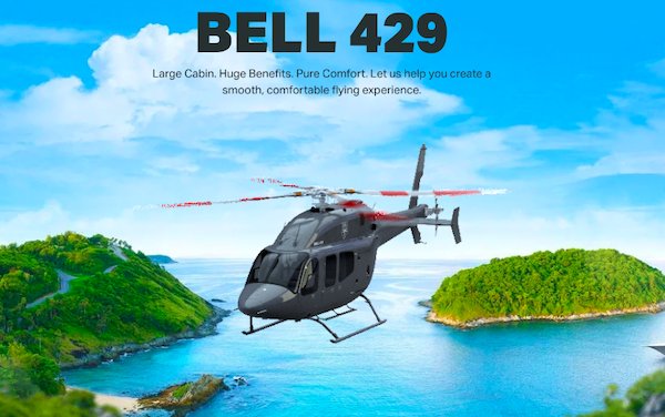 Create your flying experience - Bell launched Designer Series Interior for Bell 429