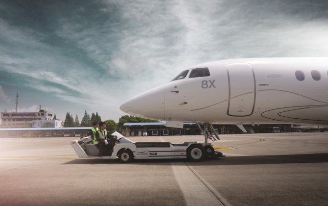 Dassault&rsquo;s Falcon 8X at ABACE 2017