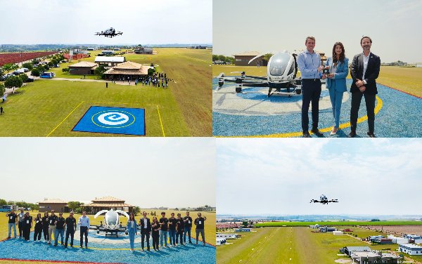 EH216S pilotless eVTOL completed first flight in Brazil