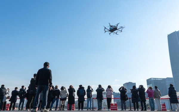 EHang EH216-S eVTOL completes debut flight in downtown Shanghai