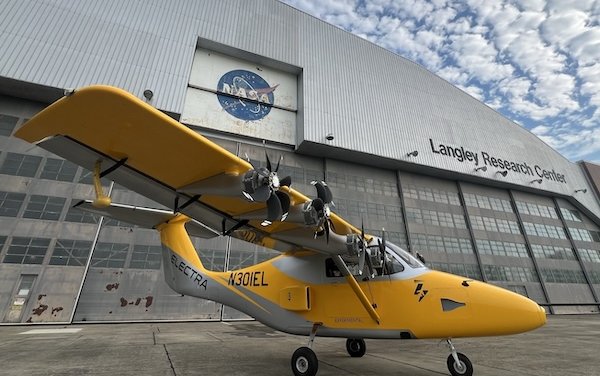 Electra EL-2 Goldfinch eSTOL is first piloted electric aircraft to fly at NASA Langley Research Center