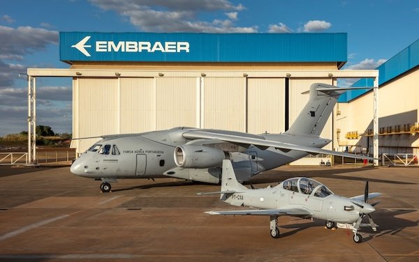 Embraer and Portuguese Air Force celebrate major milestones with delivery of the third KC-390 and maiden flight of the A-29N 