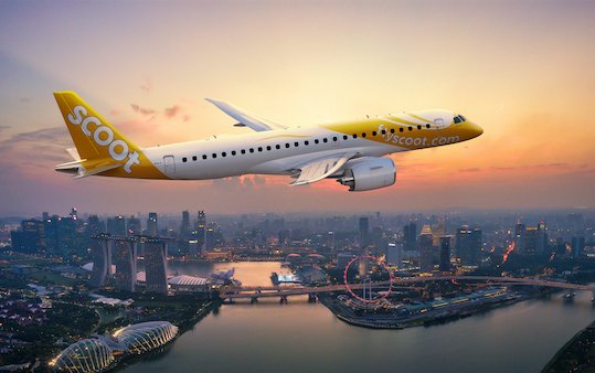 Embraer and Scoot sign pool program agreement for its E190-E2 fleet