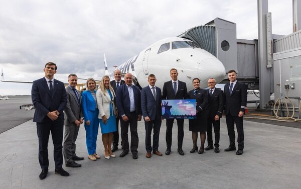 Embraer celebrated 20 years of E-Jets service with Finnair and Norra - flying together since 2005