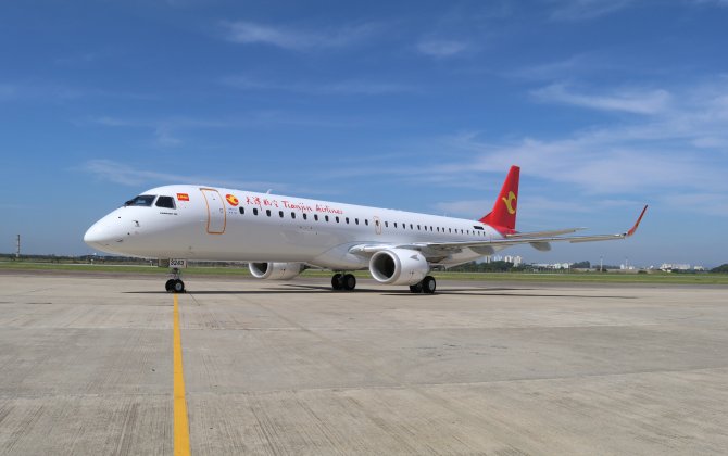  Embraer Delivers its 1,300th E-Jet to Tianjin Airlines