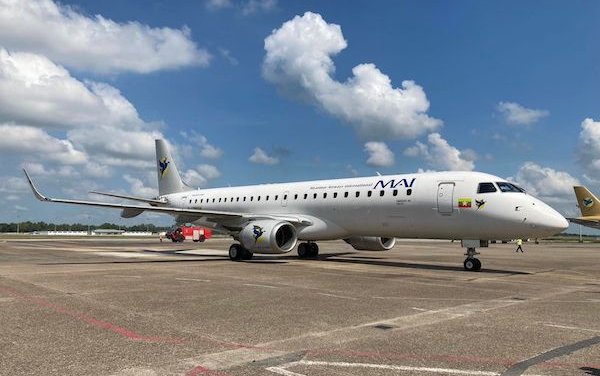 Embraer E190 commenced revenue flights with Myanmar Airways International